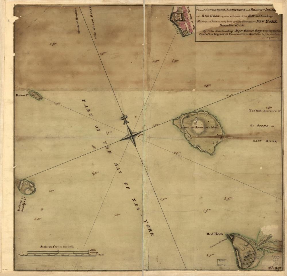 Battle of Long Island Map (Sayer & Bennett)